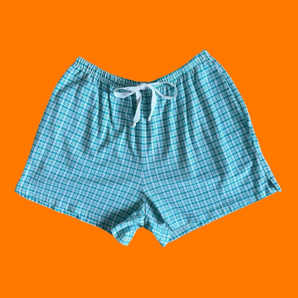 90's 00's vintage plaid high waisted y2k shorts LARGE fashion bug